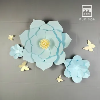 NR.17 FFS 50CM 2 buc flori de Hârtie Winter wonderland Decoruri de Nunta de decorare 3D Flori Autocolante de Perete