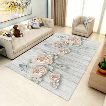 Nou Chinezesc retro arta minimalist covor mare de cristal catifea stil etnic canapea camera de zi dormitor noptieră non-alunecare mat etaj