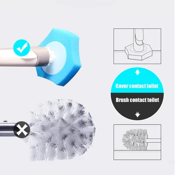 GUNOT de Toaletă de Unică folosință Perie de Curățare de uz Casnic Instrument Fara Unghi Mort Curățare Set Perie Wc Portabil Accesorii de Baie