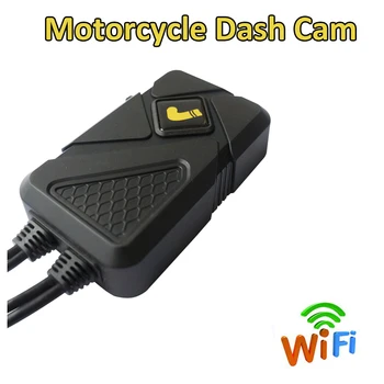 Rezistent la apa Motocicleta Camera Recorder WiFi Dual 1080P Full HD Motocicleta DVR Bord Cam de Înaltă Calitate, garantie 12 luni