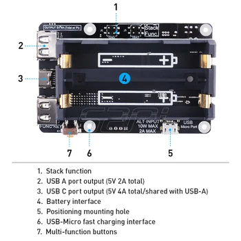 52Pi UP Plus de la Distanță OTA Upgrade de Firmware Programabile BACK-to-AC Auto Putere Independentă RTC pentru Raspberry Pi 4B/3B