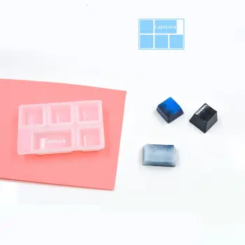 1 Set Manual DIY Tastatură Mecanică Capac Cheie Mucegai Silicon UV Crystal Epoxidice Matrite de Artizanat lucrate Manual fabricarea de Unelte