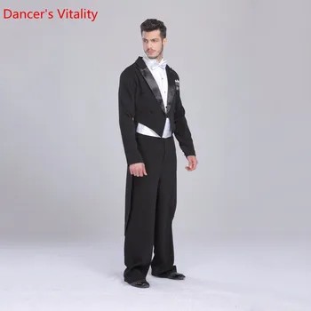 2018 sală de Bal, Rochie Dans cu Amănuntul individuale Pentru Bărbați Sala de Costum Frac cu Coada Standard internațional de Dans 5 buc.Livrare Gratuita