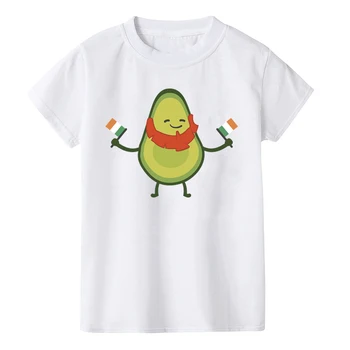 Copii Vara Noi Coreea Drăguț Avocado Vegan Băieți Fete Tricou Drăguț Model De Imprimare Copilul Maneci Scurte Kawaii Harajuku Teuri Topuri
