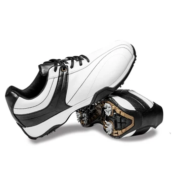 Pantofi de Golf pentru Barbati din Piele de Calitate pentru Bărbați Pantofi de Golf Impermeabil în aer liber Adidasi Crampoane Breatheble Anti-alunecare Pantofi Piroane Profesie