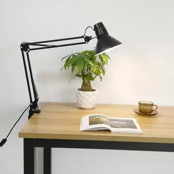 Lampa de Mese Led lampă de Birou Rechizite de Lumini Prindere de Masa E27 Flexibil clip Lectură Lumina de Alimentare USB negru Birou de carte Bordura