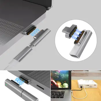 20 Pin Magnetic Tip C cu Încărcare Rapidă Adaptor Convertor pentru MacBook Pro Tableta Samsung Xiaomi HTC Telefoane Inteligente Android