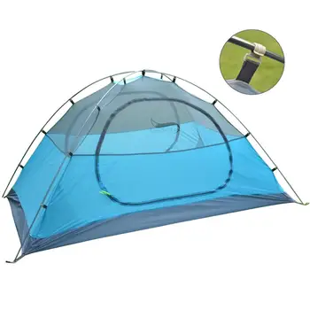 Desert&Fox Backpacking Cort De Camping, Usoare 1-3 Persoane Cort Dublu Strat Impermeabil De Aluminiu Portabil Poli De Călătorie Corturi