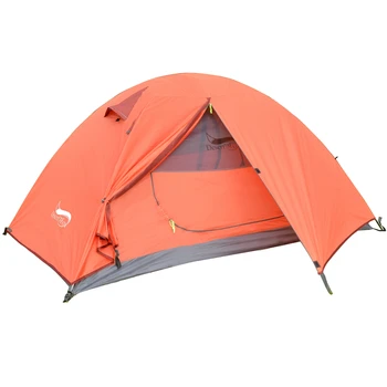 Desert&Fox Backpacking Cort De Camping, Usoare 1-3 Persoane Cort Dublu Strat Impermeabil De Aluminiu Portabil Poli De Călătorie Corturi