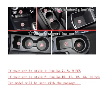 Pentru Kia Rio 4 X-Line RIO 2017 2018 2019 Usi de Interior Groove Mat Poarta slot mat Usa Pad/Cupa Non-alunecare de covoare anti-alunecare autocolant Auto