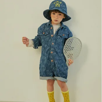 EnkeliBB Coreea De Brand Copil Denim Moda Pălărie Model Leopard Copii Pălării Stil European Și American Copiii Pălării Elegante