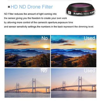 Filtre lentile Pentru Mavic Pro 4K UV CPL Densitate Neutră Camera Set de filtre Pentru DJI Mavic Pro Drone Accesorii STELE ND 4 8 16 Filtru