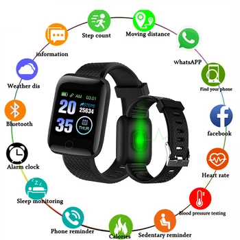 D13 Ceas Inteligent 116 Plus de Ritm Cardiac Inteligent Bratara Sport, Ceasuri Inteligente Banda Impermeabil Smartwatch pentru Android iOS Dropshipping