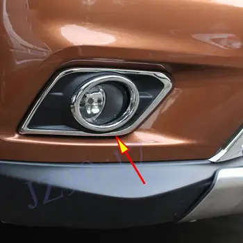 Chrome Fata Cap De Ceață Lumina De Lampă Capac Ornamental De Turnare Garnitura Cadru Surround Introduce Potrivesc Pentru Nissan X-Trail Rogue 2016