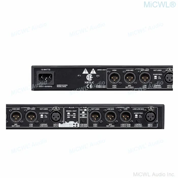 Profesionale 3 Canal Divizor De Frecvență 2 Mod De Counter-Jos Bass Stereo Procesor De Semnal Digital