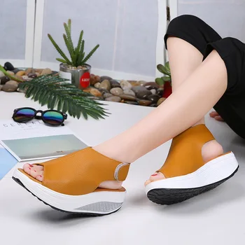 2019 Moda Femei Vara Sandale Feminine De Epocă Pene Pantofi Platforma Peep Toe Sandale Tocuri Inalte Pește Toe Pantofi Zapatos Mujer99
