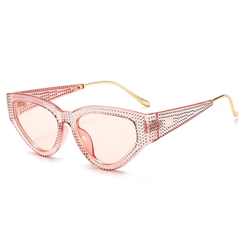 ROYAL FATA Supradimensionate Ochi de Pisica ochelari de Soare pentru Femei Brand de Lux Ochelari Retro Ochelari de soare Vintage UV400 ss033