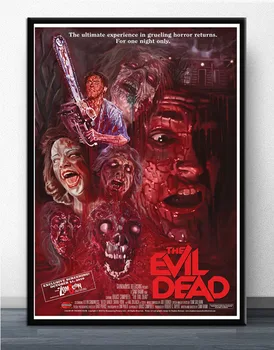 FX884 Evil Dead ASH VS Evil 1 2 3 Acțiune de Teroare Film TV Poster de Arta Lumina de Mătase Pânză de Casă Cameră Perete de Imprimare de Decorare
