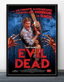 FX884 Evil Dead ASH VS Evil 1 2 3 Acțiune de Teroare Film TV Poster de Arta Lumina de Mătase Pânză de Casă Cameră Perete de Imprimare de Decorare