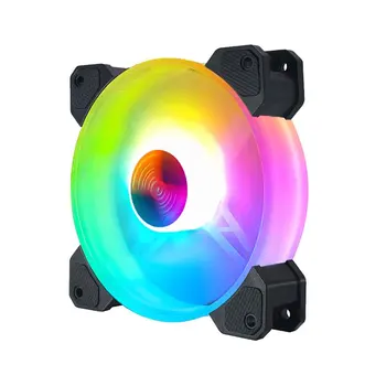 120mm Control de la Distanță Non-Alunecare de LED-uri RGB Accesorii Hidraulice Reglabile Cooler de PC de Răcire Șasiu Liniștită Mic Computer Caz Fan