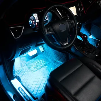 RGB LED Strip Lumina Auto Lumina de Interior Pentru Volkswagen VW Polo, Beetle, Golf 4 5 6 7 Passat B5 B6 B7 Touareg Jetta Gol Touran Bora