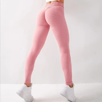 Femei Nou Sport Strans-montaj Rapid-uscare Piersic Șold Talie Mare Pantaloni Fitness Yoga Pantaloni Stretch fără Sudură de Funcționare Jambiere