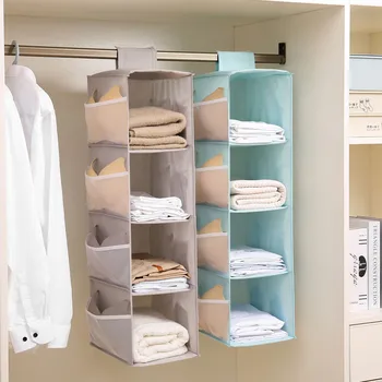 Multi-strat de garderobă dulap pliabil element raft de depozitare haine interior cuier dulap organizator organizator dulap raft de depozitare