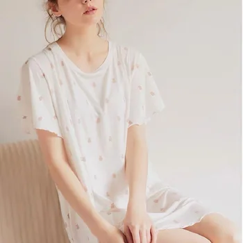 Noi doamnelor vara modal cămașă de noapte Moale confortabil tipărite pijama la Modă și sexy, cool respirabil îmbrăcăminte de noapte cămăși de noapte