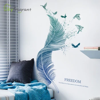Autocolante Creative pene albastre autocolant de perete decor dormitor canapea fundal auto-adeziv de perete decor cameră decor pentru casa