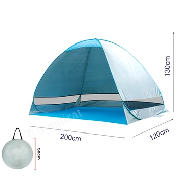 Adăpost de soare Cort Protectie UV Rapidă Deschidere Automata Cort Nuanta Usor Pop-Up Deschisă în aer liber, Camping Pescuit