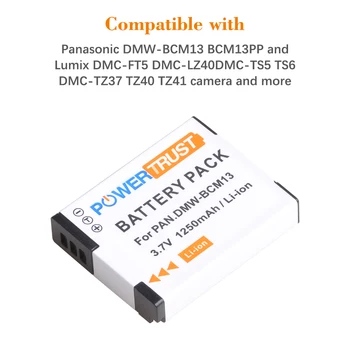 DMW-BCM13 DMW-BCM13E Acumulator și LED-uri USB Incarcator pentru Panasonic Lumix DC-TS7 DMC-FT5 DMC-LZ40 DMC-TS5 DMC-TZ37 DMC-TZ40 DMC-TZ41