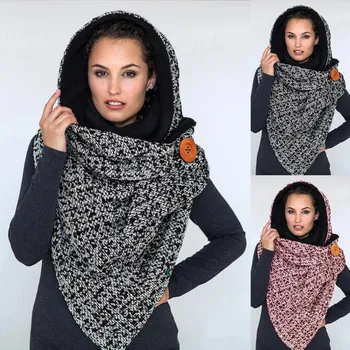 Moda Femei de Iarnă de Imprimare Butonul Soft Wrap Casual Cald Eșarfe, Șaluri Salopete 2020 Crăciun de Moda Eșarfă F hijab eșarfă