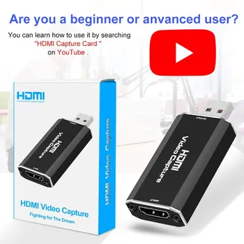 2020 cel Mai bun Card de Captura Video USB 2.0 HDMI Video Grabber Record de Box-fr Joc PS4 DVD, camera Video HD, aparat de Fotografiat Înregistrare Live Streaming