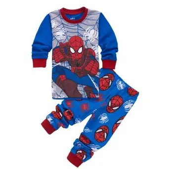De vânzare cu amănuntul! copii pijama infantil sleepwear acasă îmbrăcăminte de desene animate pentru Copii din bumbac pijama 2-7Y copii fete băieți seturi de pijamale Mario pijamale