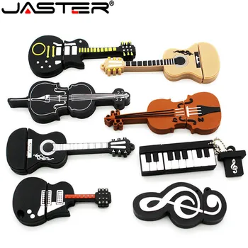 JASTER capacitatea Reală de 8 stil Instrumenty muzyczne Modelu pendrive 4 gb 16 gb 32 gb 64 gb USB flash drive skrzypce/ pian/gitara