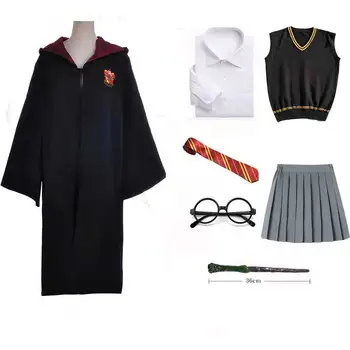 Mamă Și Copii Costum De Halloween Viperinilor Halat Fusta Lega De Partid Cosplay Școala De Magie Uniforme Femei Fete Hermione Costum