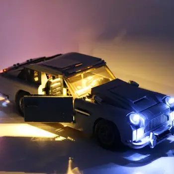 Lumina LED-uri Kit Pentru 10262 Aston Martin DB5 James Bond Iluminat Cărămizi Jucarii