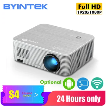 BYINTEK K15 Full HD, 4K Cinema 1080P LED Smart Android Proiector Proyector Videoproiector 3D 300inch Home Theater