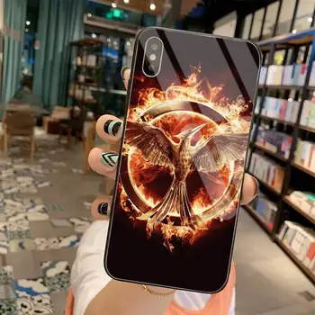 Hunger Games Mockingjay pasăre de Telefon Capacul din Sticla Temperata Pentru iPhone 11 XR Pro XS MAX 8 X 7 6S 6 Plus SE 2020 caz