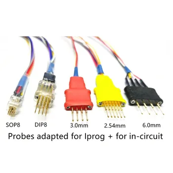 Mai nou Sonda Adaptoare pentru in-circuit ECU Cabluri Lucrări Pentru Iprog 5 Sonde Fără Lipire Pentru XPROG Iprog+