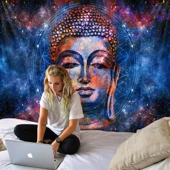 De vânzare la cald Buddha divinație mitologia tapiserie de perete dormitor decor pânză agățat super mari dimensiuni opțional