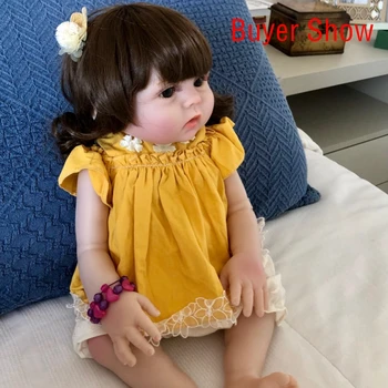 IULIE CÂNTEC 45CM Plin de Silicon Apă Potabilă Pipi Corpul Renăscut Baby Doll Copilul Jucărie Pentru Fete Vinil Nou-nascut Bebe Baie Păpușă Jucărie