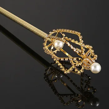 Bling Sceptrul de Cristal Bagheta de Aur/Argint de Culoare Diademe și Coroane Sceptrul Regelui Regina Nunta Concurs de Costume Petrecere Portabile elemente de Recuzită