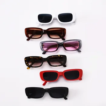 2020 Moda Vintage ochelari de Soare pentru Femei Brand Designer de ochelari de soare Retro Dreptunghi Bomboane colorate Ochelari de Soare Femei UV400