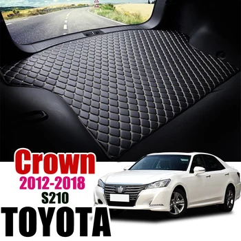 Piele Portbagaj Covoraș Pentru Toyota Crown 2012-2018 Portbagaj Boot Mat S210 Garnituri De Marfă Din Spate Coroana Linie Pad
