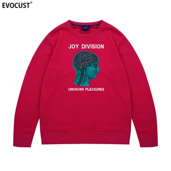 Joy Division Plăcere Necunoscută Moda Grafic Punk Amuzant Streetwear Hip hop Jachete Hanorace barbati femei unisex Bumbac Pieptănat