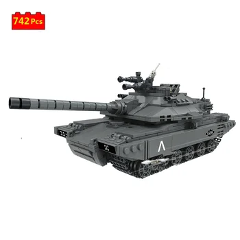 Militar seria de al doilea RĂZBOI mondial Israelian Merkava MK4 tanc principal de luptă Soldat armă DIY Model de Blocuri Caramizi Jucarii si Cadouri