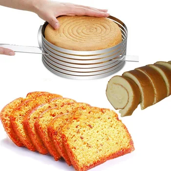 6-8inch Reglabil Tort Stratificat Slicer Mucegai de Tăiere Tort de Forma Rotunda de Tort Pâine Slicer Mucegai Mousse Inel Cerc Kithen Instrumente