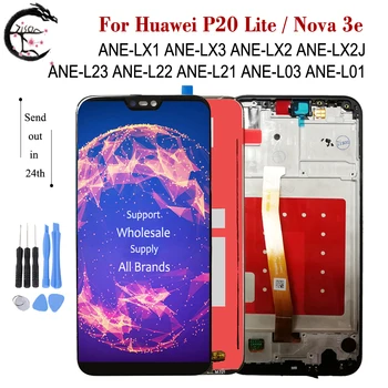 LCD+Rama Pentru Huawei P20 lite ANE-LX1 ANE LX3 LX2 LX2J L23 L21 L22 Plin de Afișare Ecran Tactil Digitizer Ansamblul Nova 3e Display