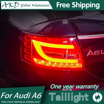 AKD Styling Auto pentru AUDI A6 stopuri spate cu LED-uri de Lumină LED-uri Lampă Spate DRL+Frână LUMINA Portbagaj Auto Accesorii